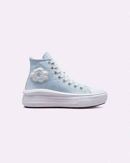 Topanky Na Platforme Converse Chuck Taylor All Star Move Cloud Patch Vysoke Dievcenske Modre | SK P115CZ7